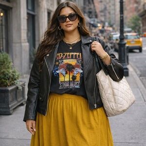 Zed Zeppelin Classic Rock Band 1977 Concert Black T-Shirt Unisex Sz XL EMO Retro